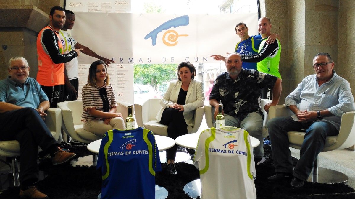 Presentación del acordo de patrocinio entre el Teucro y Termas de Cuntis