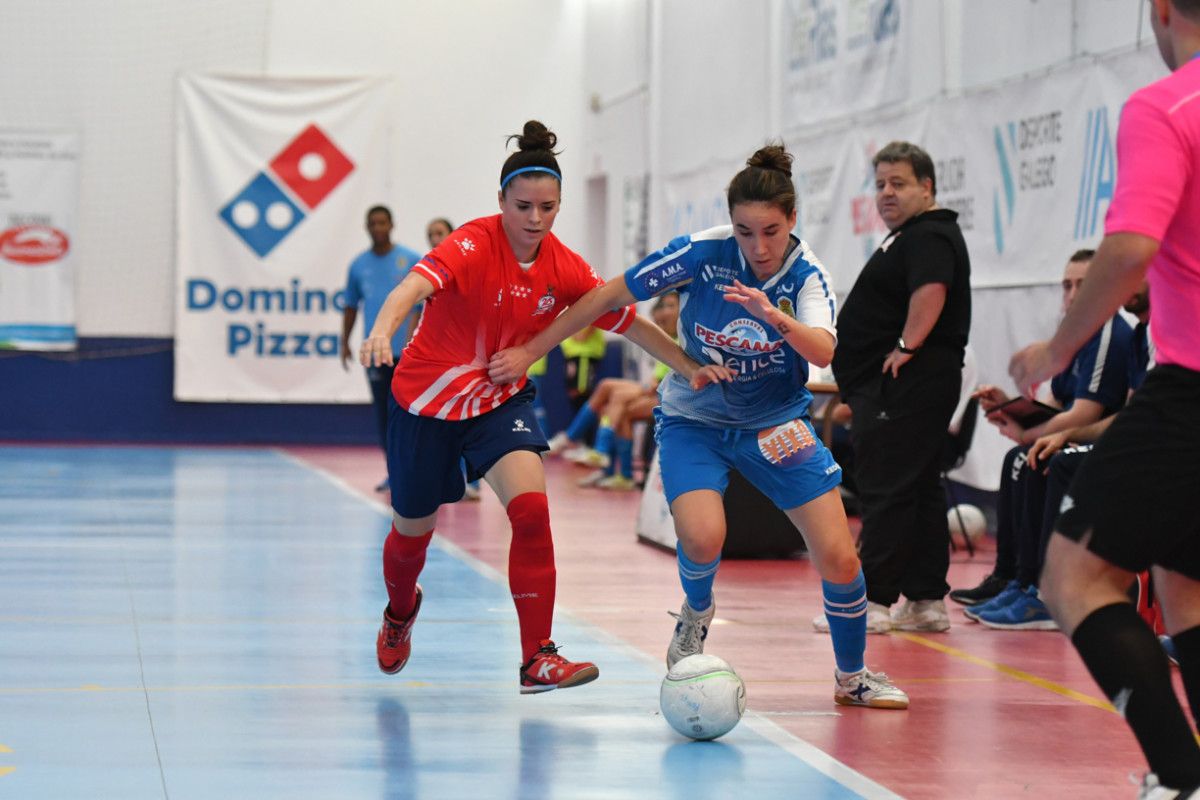 Partido entre Poio Pescamar e Atlético Navalcarnero na Seca