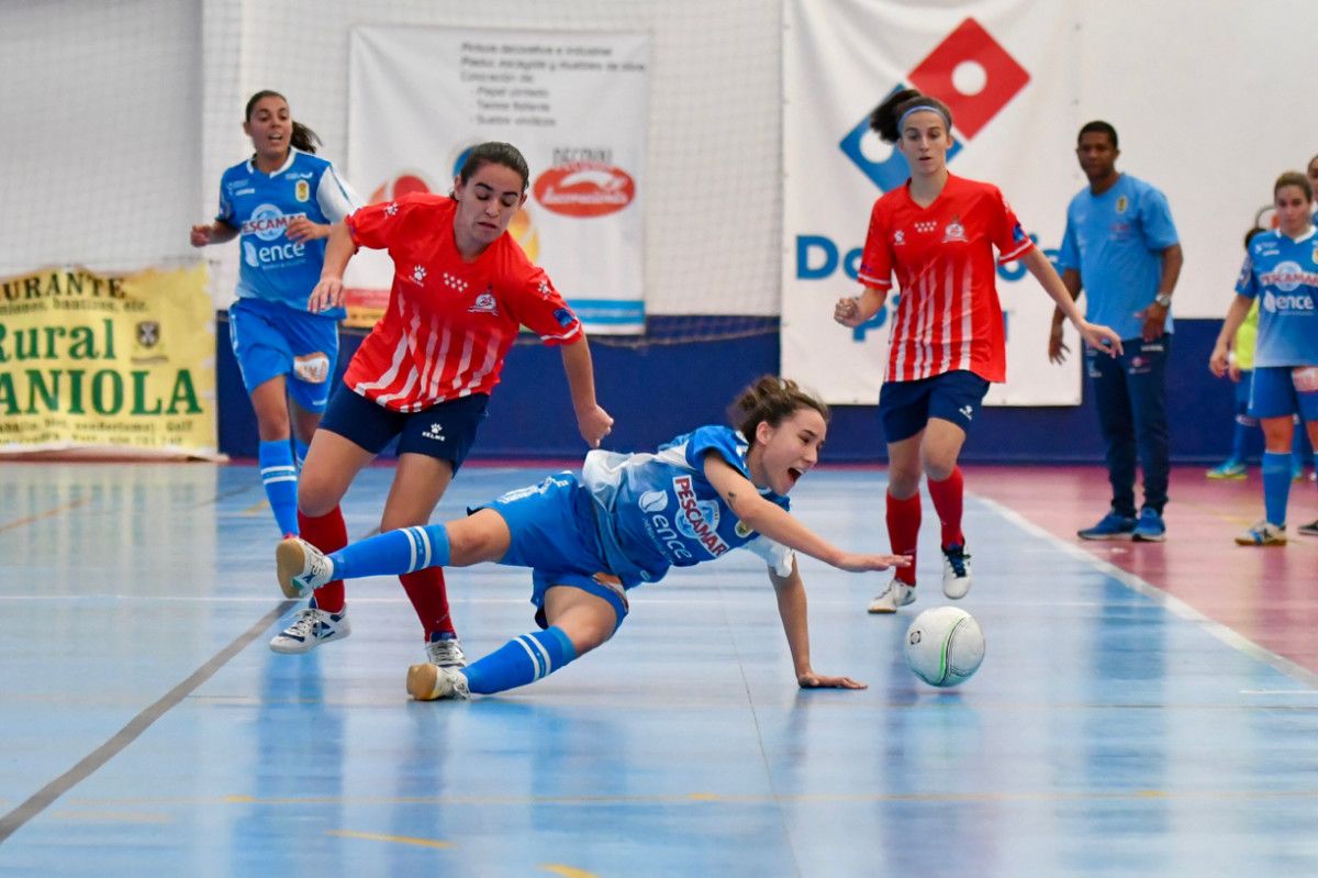 Partido entre Poio Pescamar e Atlético Navalcarnero na Seca