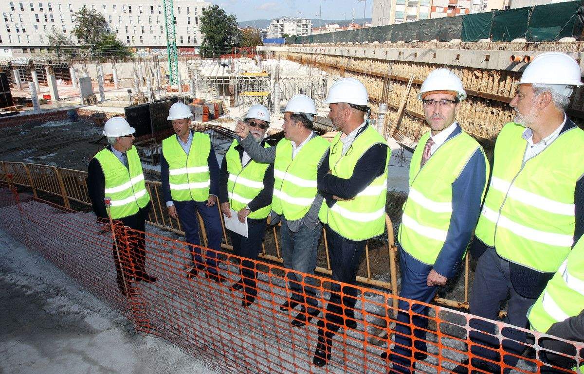Visita a las obras del nuevo edificio judicial de A Parda
