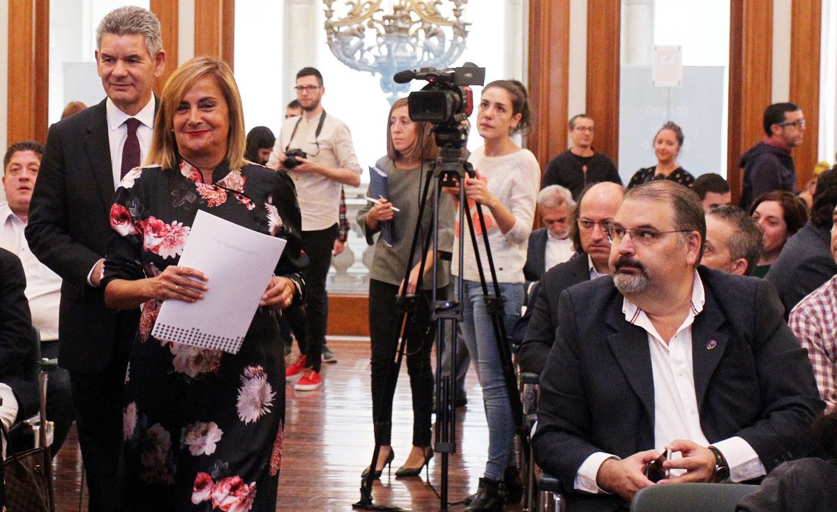 La presidenta de la Deputación, Carmela Silva