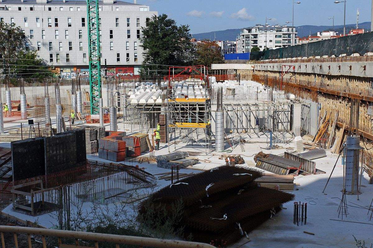 Visita a las obras del nuevo edificio judicial de A Parda
