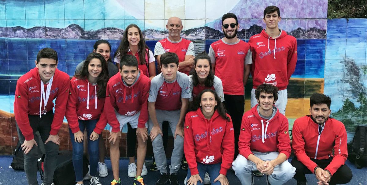 Equipo do Galaico que competiu no Campionato Galego de Augas Abertas