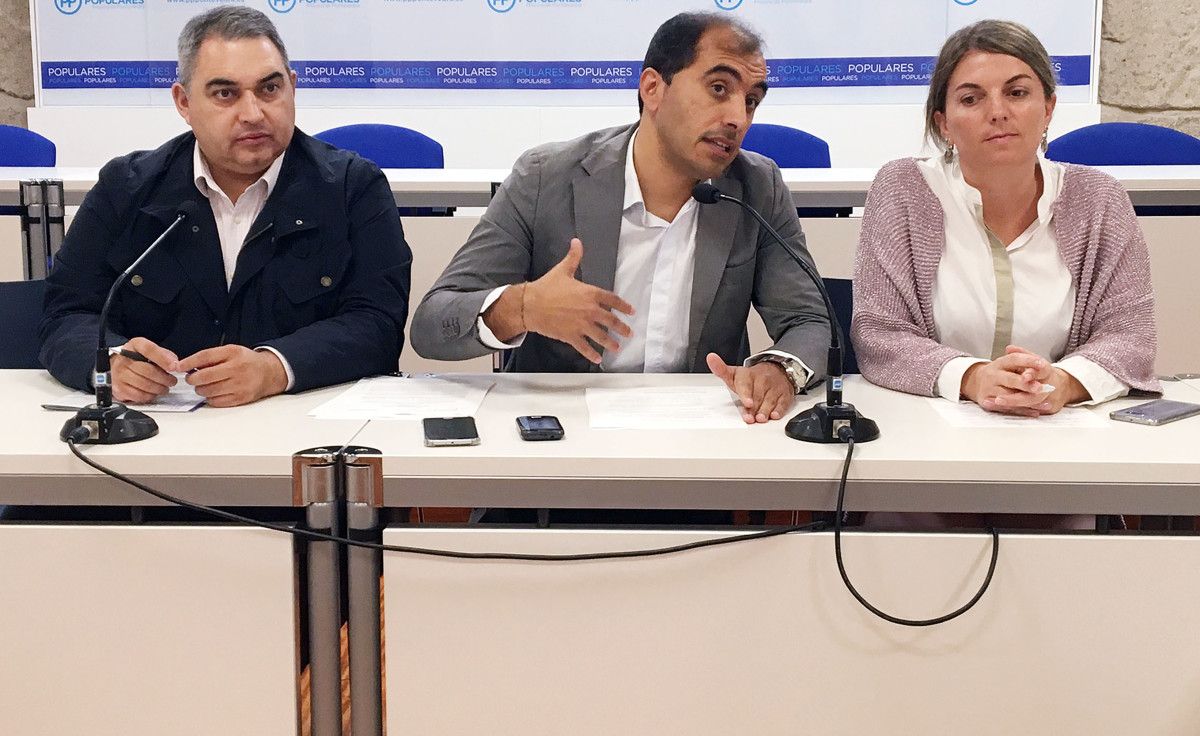 Luis Aragunde, Ángel Moldes y Luisa Piñeiro