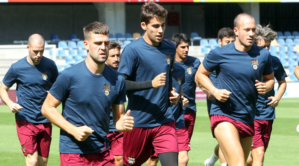 Entrenamiento del Pontevedra en Pasarón