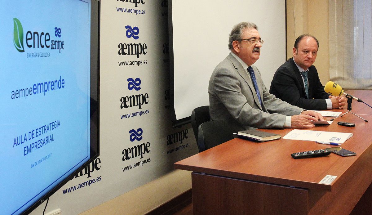 José María Corujo, presidente de Aempe e Antonio Casal, director territorial de Ence