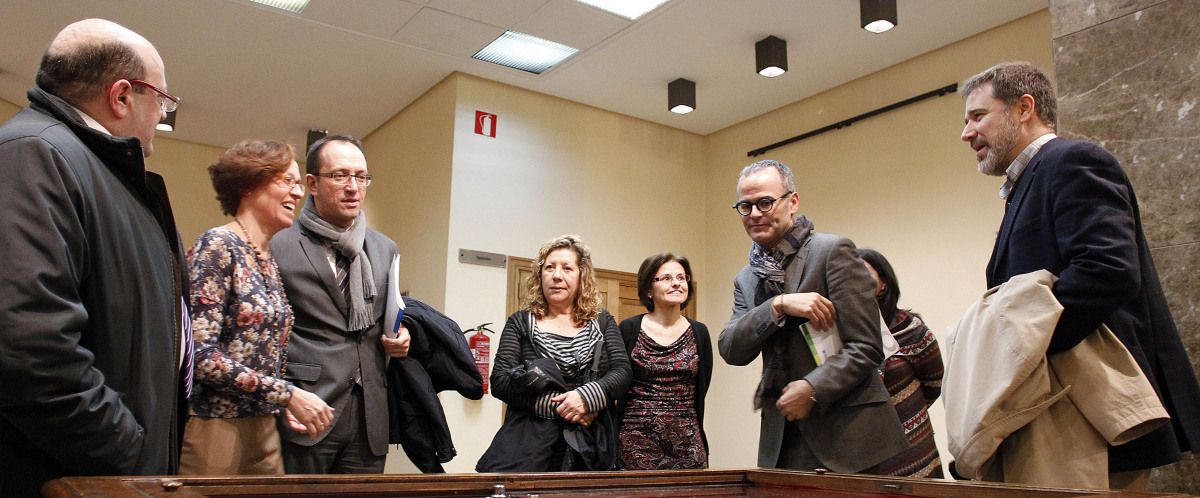 Xesús Vázquez, en los actos del Día de la Ilustración en la Biblioteca municipal de Pontevedra