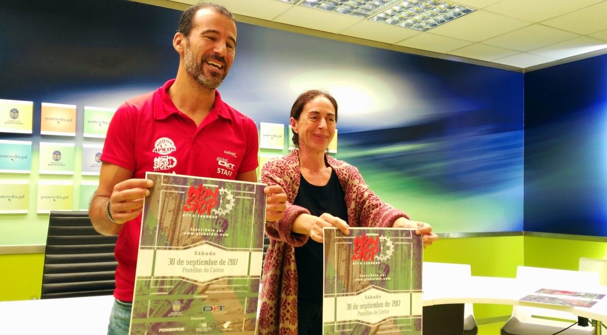 Josevi Cimadevila y Anxos Riveiro presentan la IV Pontevedra BTT Non Stop