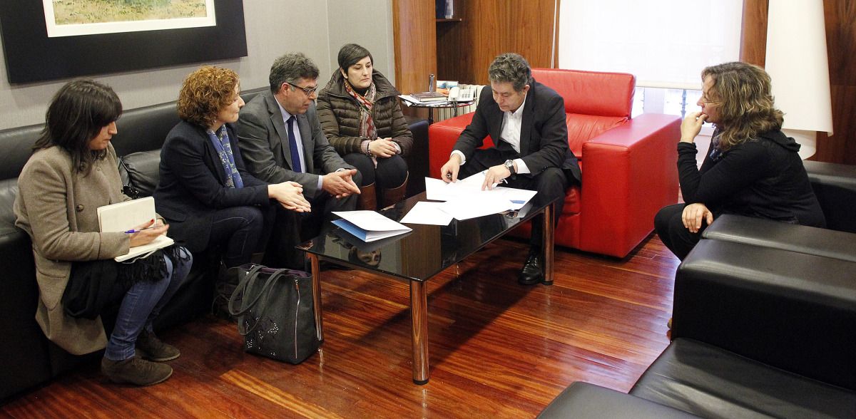 Reunión de directivos de ASPACE Galicia con el alcalde de Pontevedra