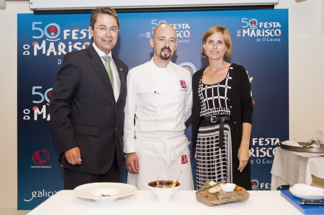 Iñaki Bretal, durante a presentación da Festa do Marisco en Madrid