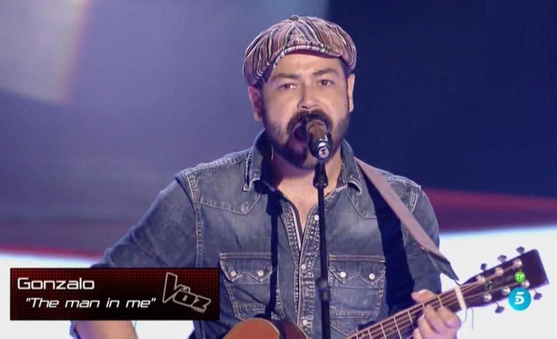 Gonzalo Arca, en sua actuación en "La Voz"