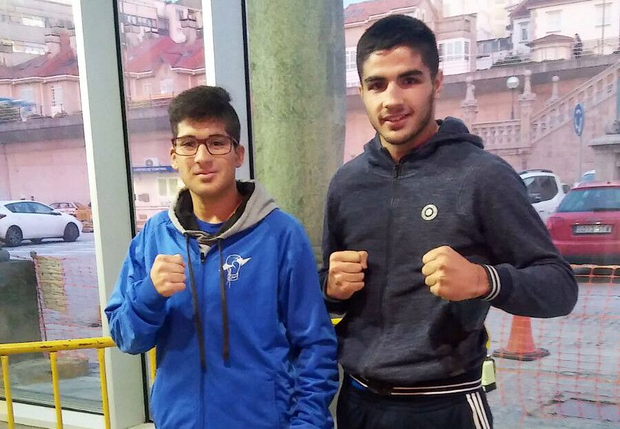 Amancio Martínez y Brais García, boxeadores del Team Thunder