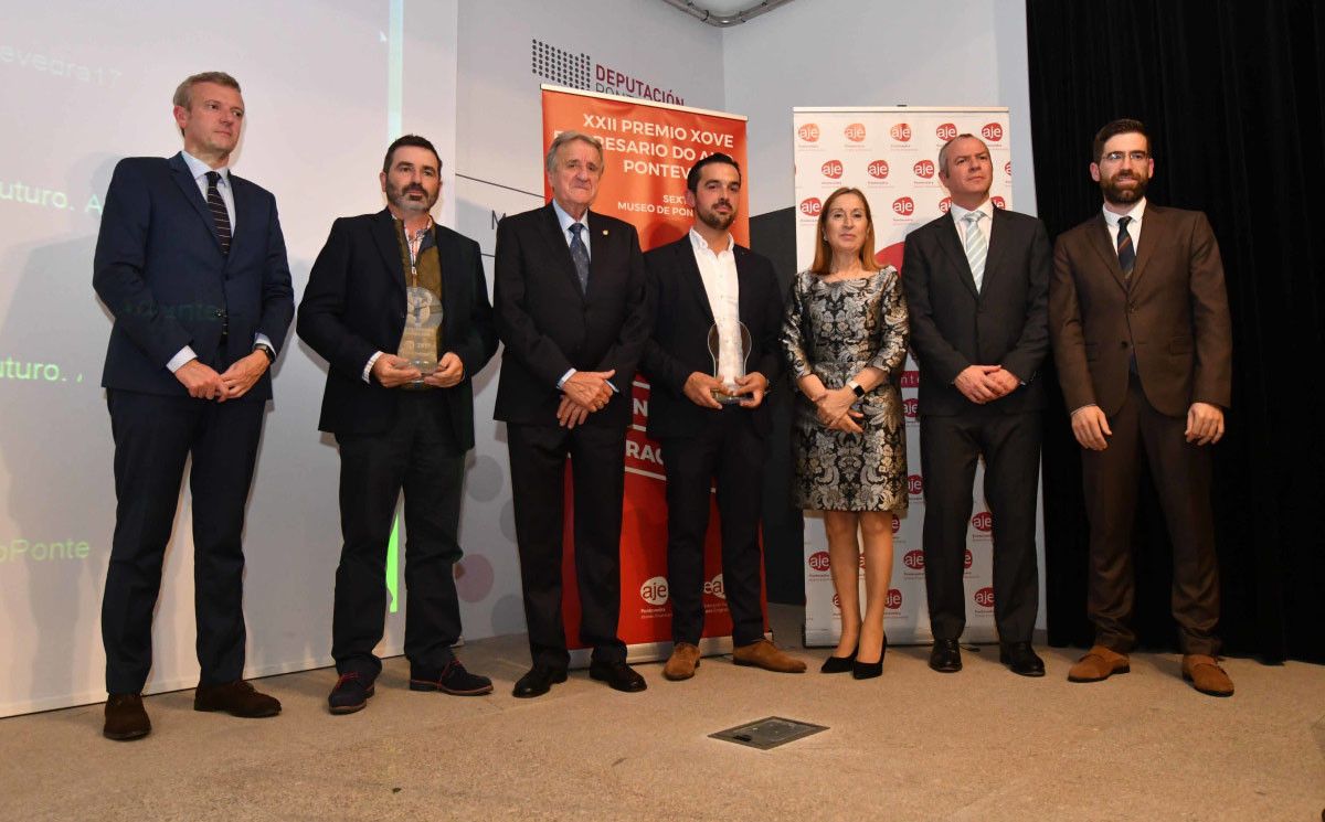 Entrega dos premios Xove Empresario do Ano de AJE Pontevedra