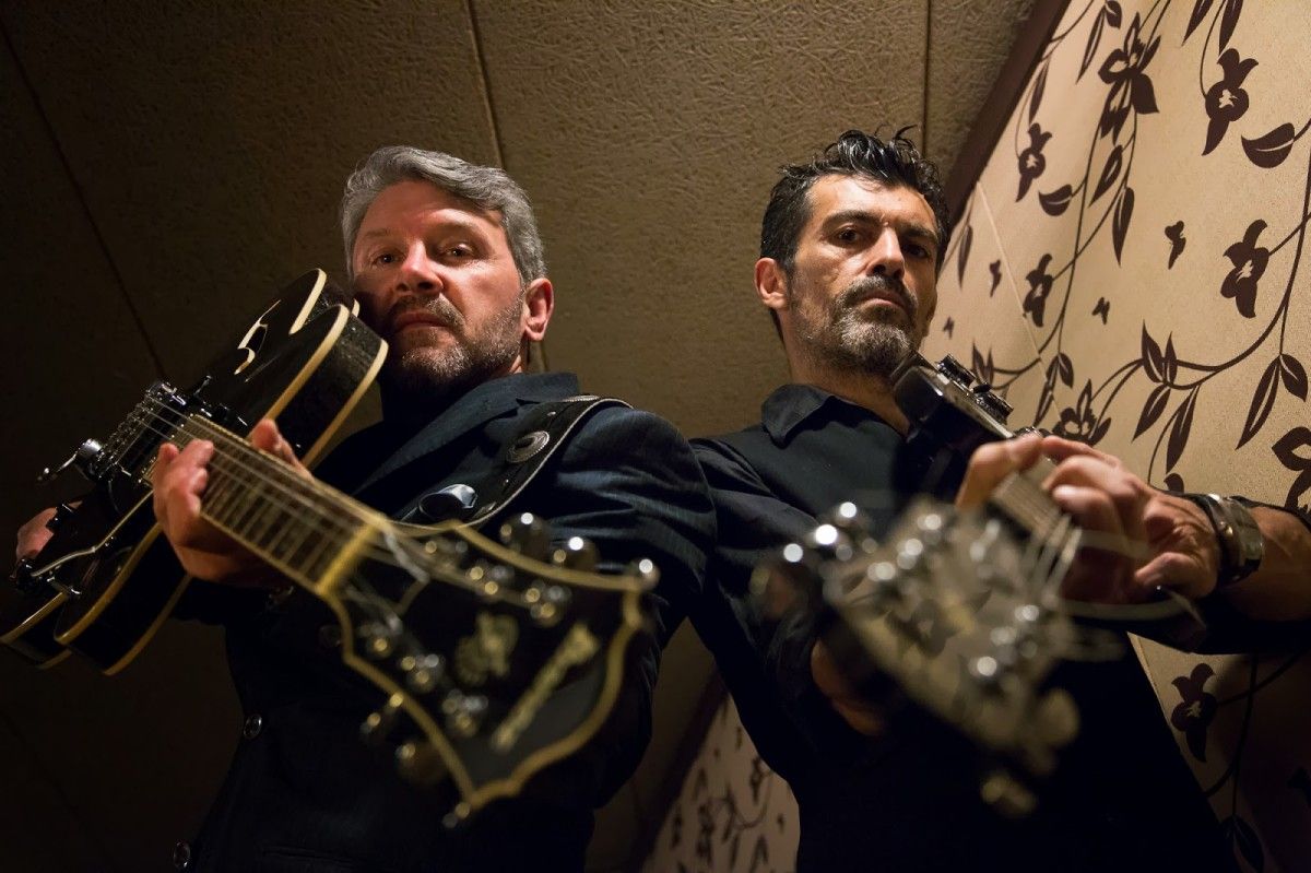 Luis Iglesia y Xabier Deive, en una de las imágenes promocionales de "Sede de Mal"