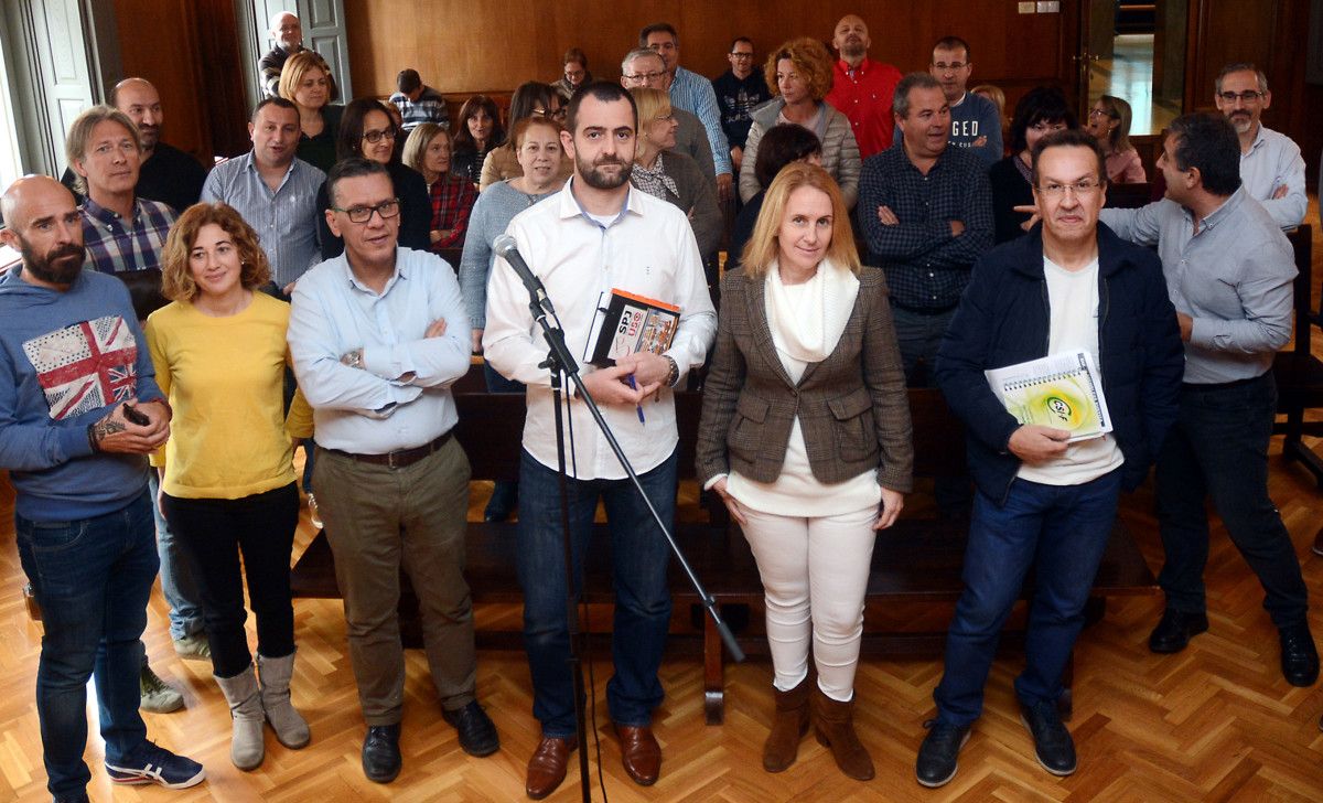 Asemblea de traballadores da Xustiza na Audiencia Provincial