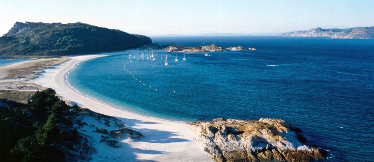 Praia de Rodas nas Illas Cíes
