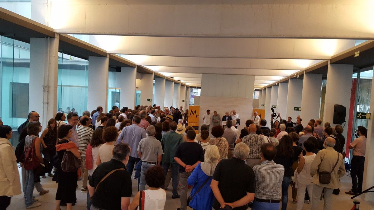 Inauguración da exposición de Manuel Moldes no Sexto edificio do Museo