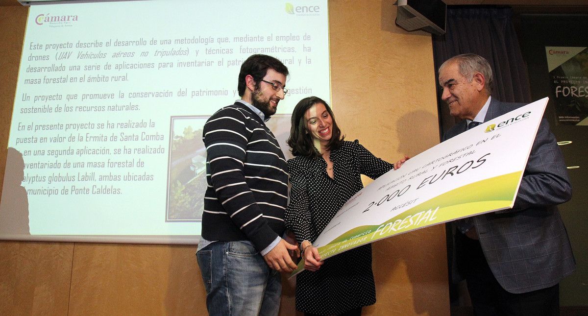 Entrega do I Premio Cámara de Comercio ao Proxecto Innovador Forestal