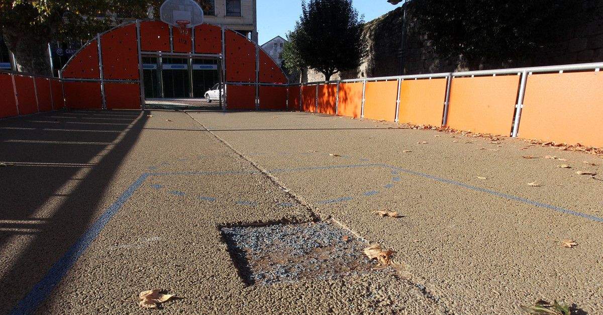 Estado del pavimento de la zona peatonal de Barcelos
