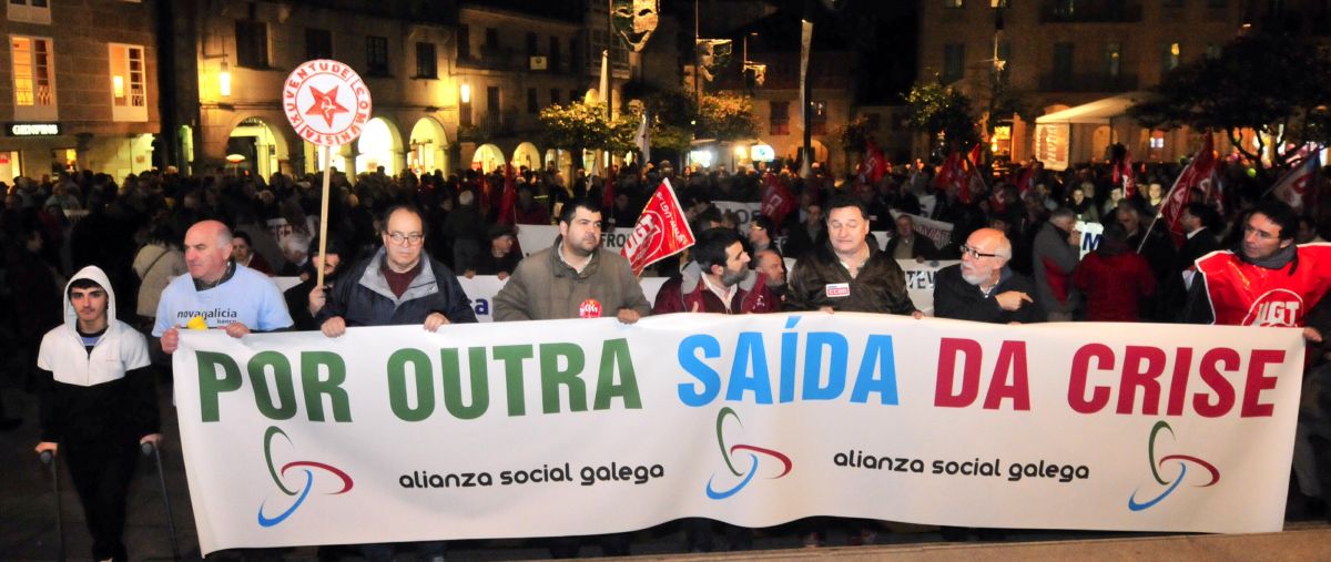 Manifestación da Alianza Social Galega