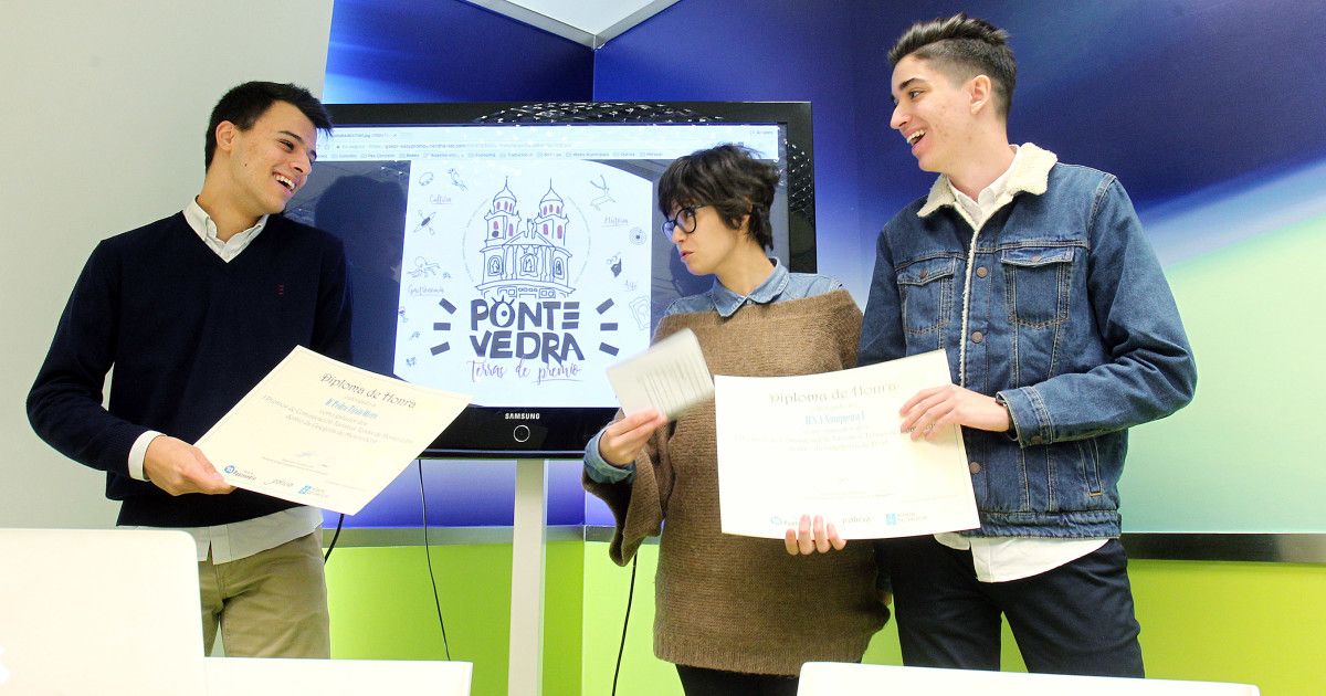 De esquerda a dereita, Pedro Tizón, Anabel Gulías e Isaac Gulías De esquerda a dereita, Pedro Tizón, Anabel Gulías e Isaac Gulías