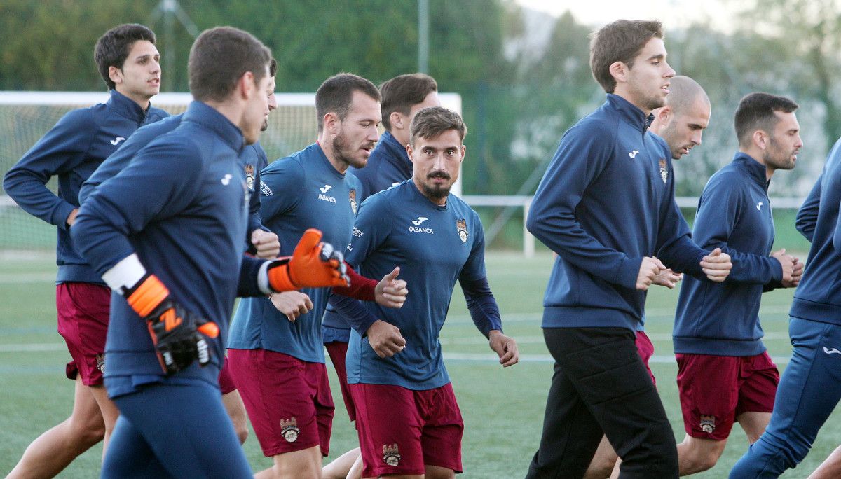 Entrenamiento del Pontevedra en Príncipe Felipe