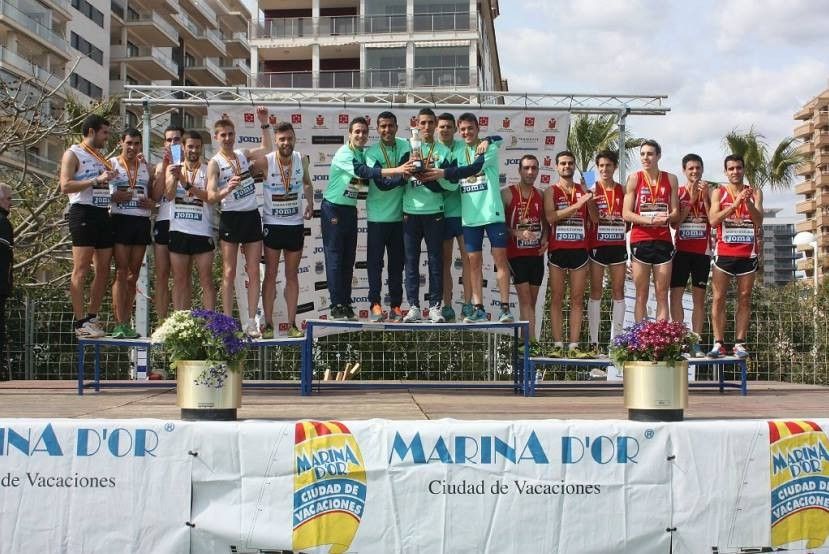Podio del Campeonato de España de Cross Corto en Oropesa del Mar