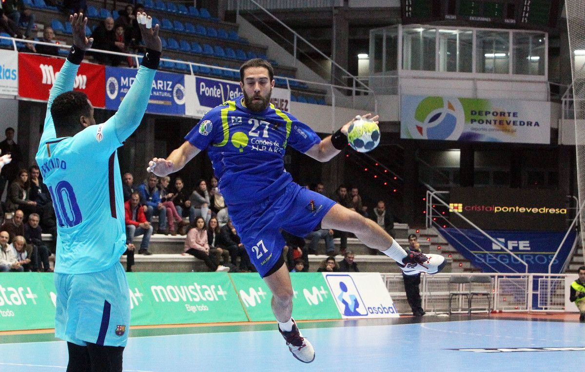 Bruno de Castro, en el partido entre Teucro y Barcelona en el Municipal