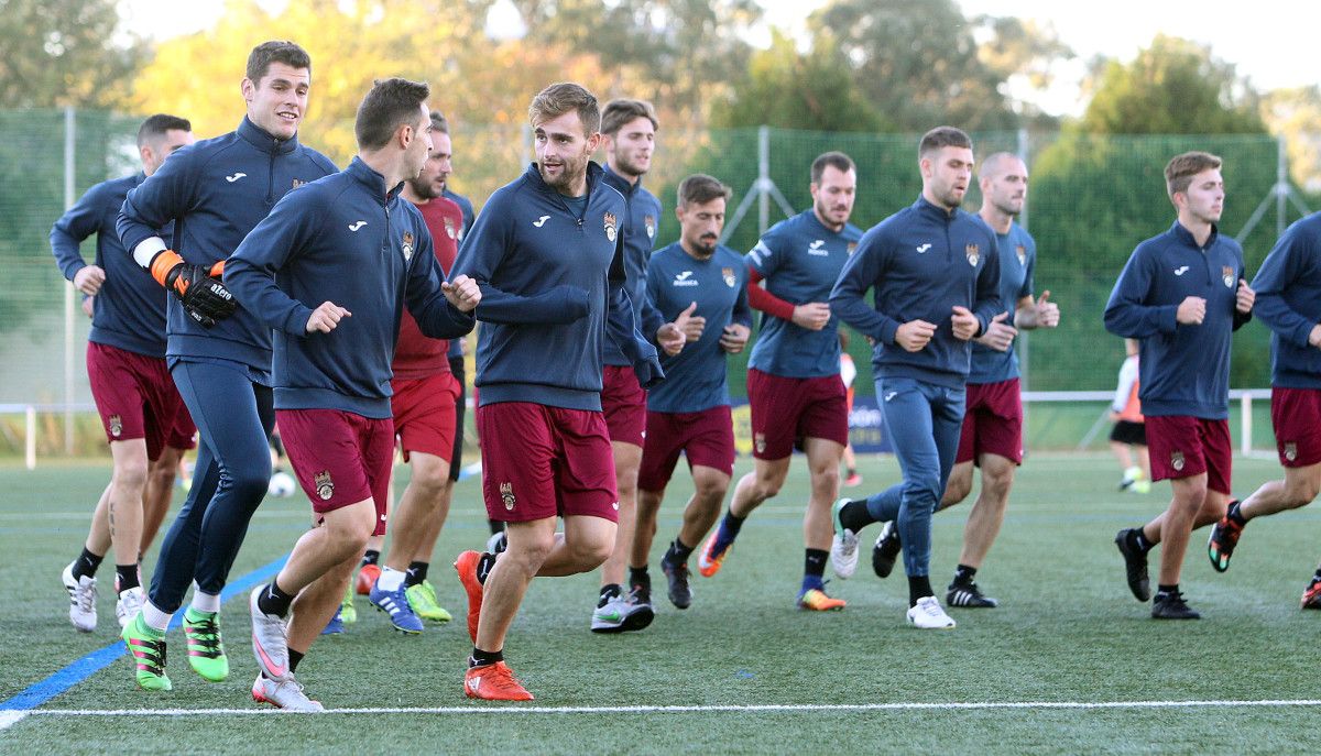 Entrenamiento del Pontevedra en Príncipe Felipe