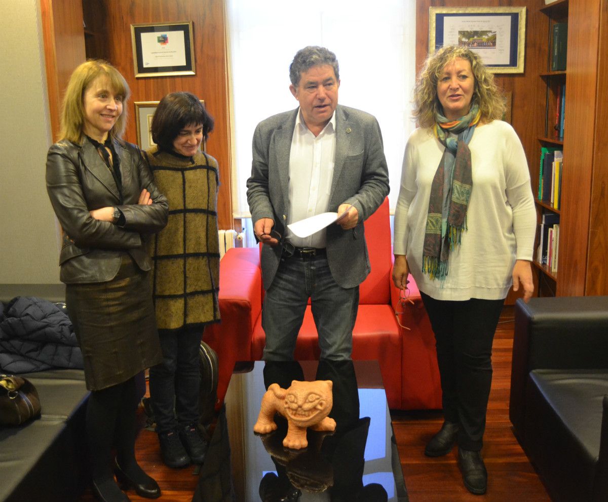 Francisca Fariña, Ana Acuña, Miguel Anxo Fernández Lores e Carmen Fouces