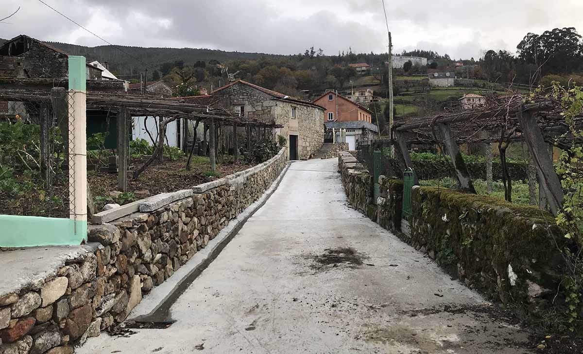 La aldea de Fontán tras las obras de rehabilitación