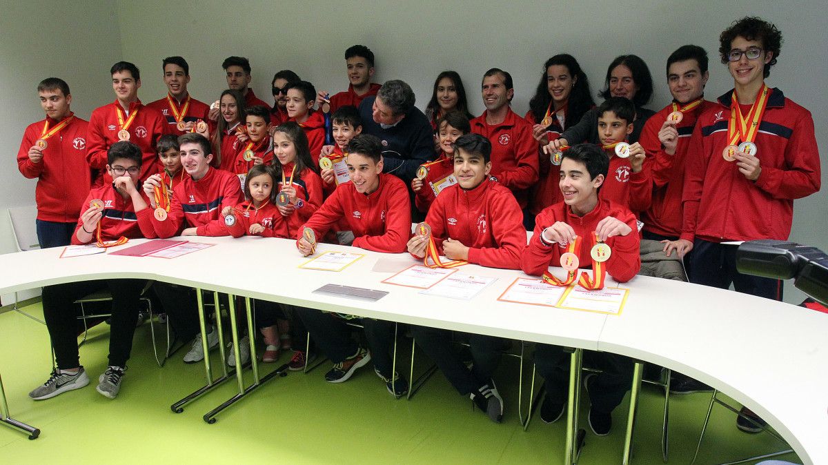 Recepción en el Concello al Mace Sport de Taekwondo