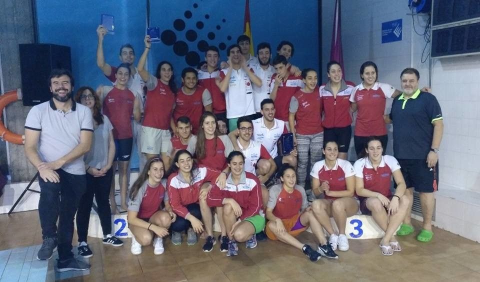 Equipo del Galaico en el Campeonato Gallego de Invierno celebrado en Santiago
