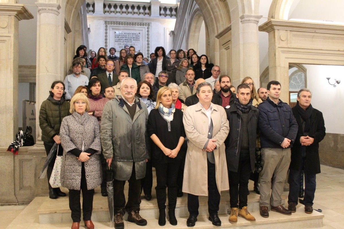 Concentración en repulsa por el crimen de Diana Quer