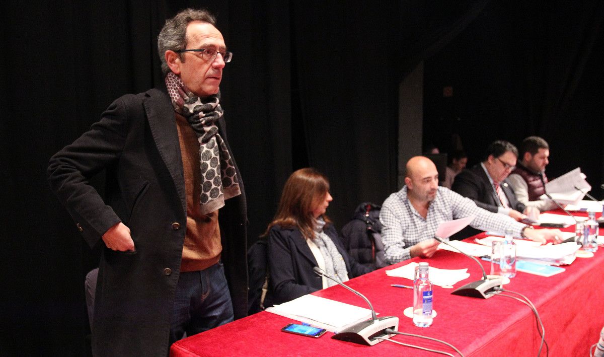 Luis Rei, en el pleno municipal