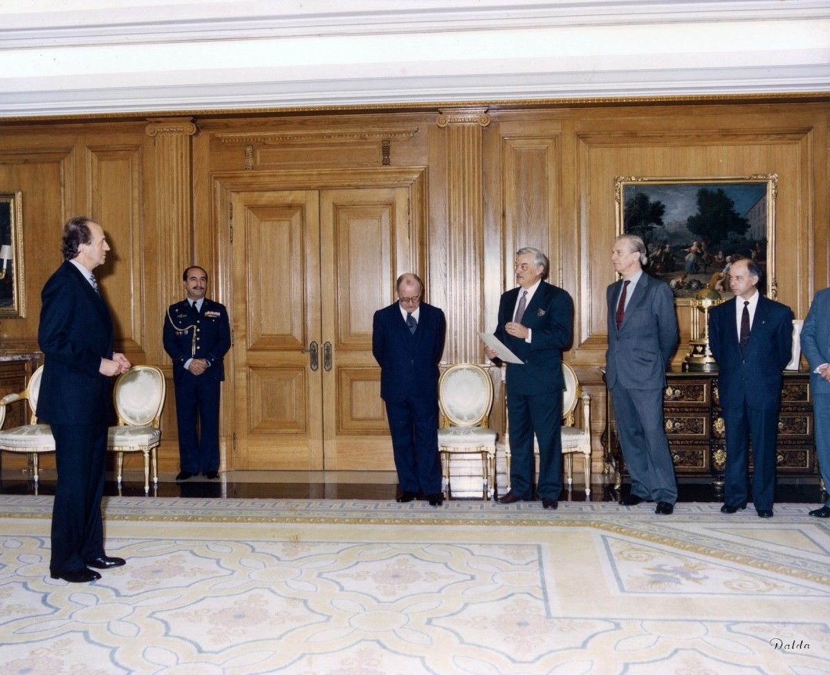 Fotos dos actos realizados en 1992 con motivo da inauguración do Bosque de Colón en Poio