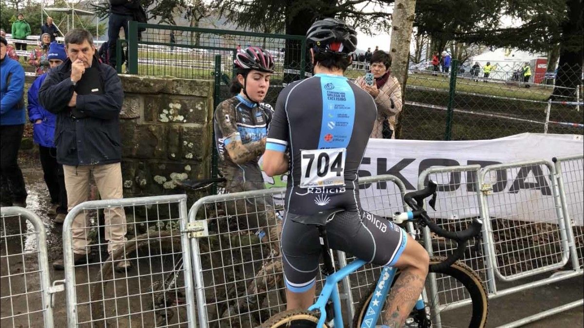 Irene Trabazo, na primeira xornada do Campionato de España de Ciclocrós