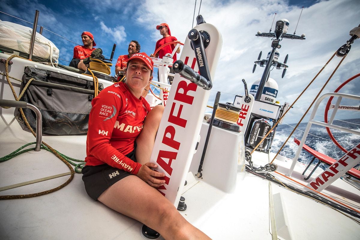 Támara Echegoyen, durante la Etapa 4 de la Volvo Ocean Race