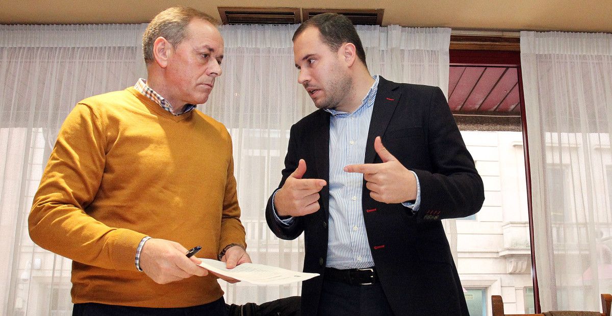 José Balseiros e Jorge Cubela, nun almorzo informativo