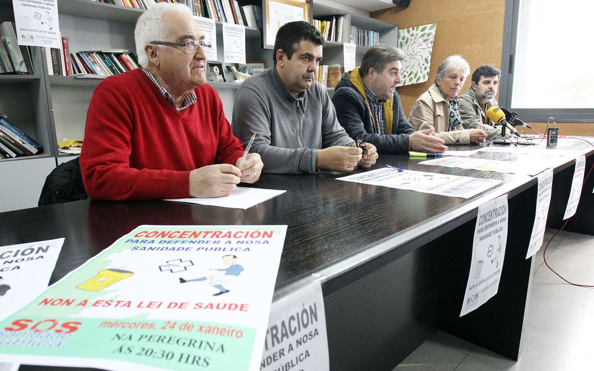 Integrantes da Plataforma SOS Sanidade Pública