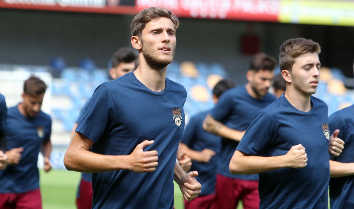 Bruno Rivada, nun adestramento do Pontevedra