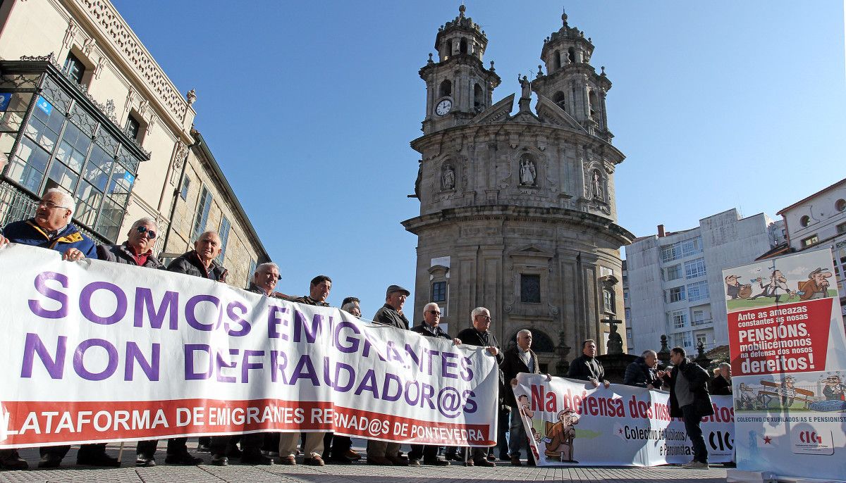Concentración de protesta da CIG reclamando pensións dignas