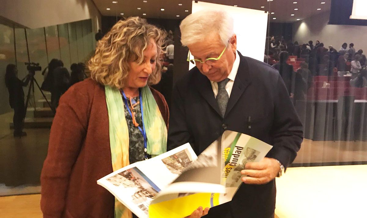 Carmen Fouces con Joan Clos, exalcalde de Barcelona