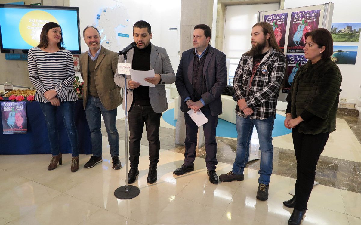 Presentación de la XXI Festa do Lacón con Grelos de Cuntis