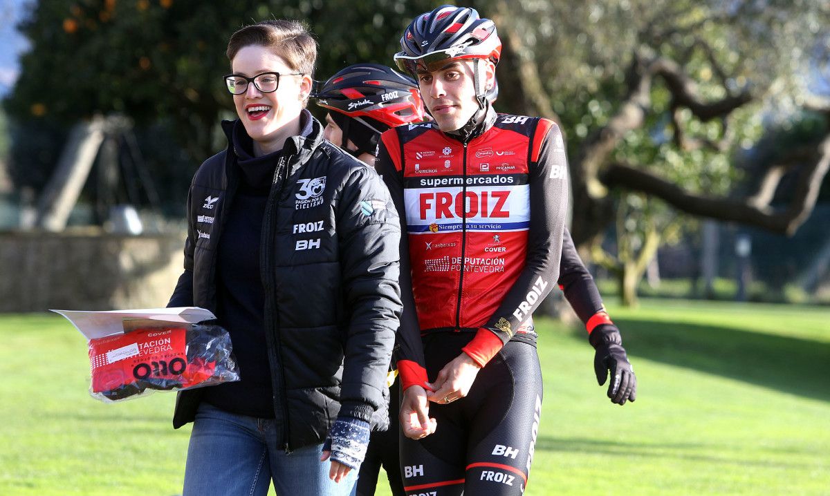 Diego González, en la concentración de pretemporada del Froiz 2018