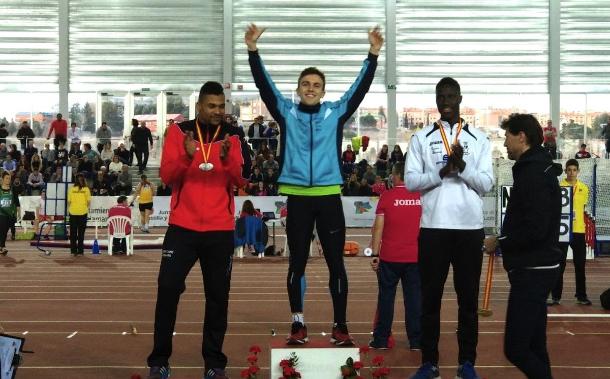 Anxo Blanco tras proclamarse en Salamanca campeón de España sub-23