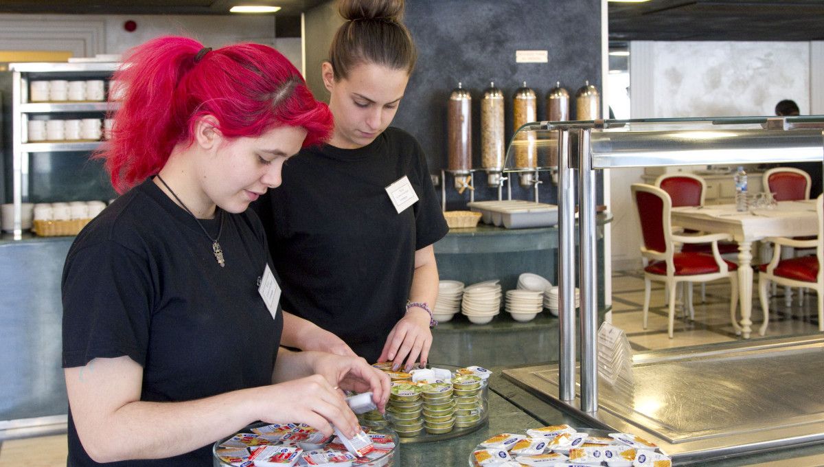 Trabajadoras del sector de la hostelería