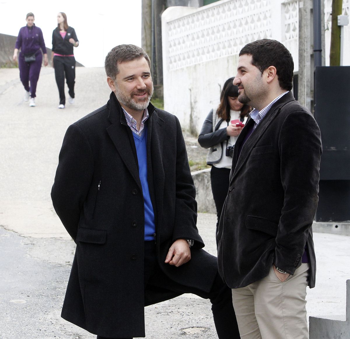 Os concelleiros Jacobo Moreira e César Abal Os concelleiros Jacobo Moreira e César Abal