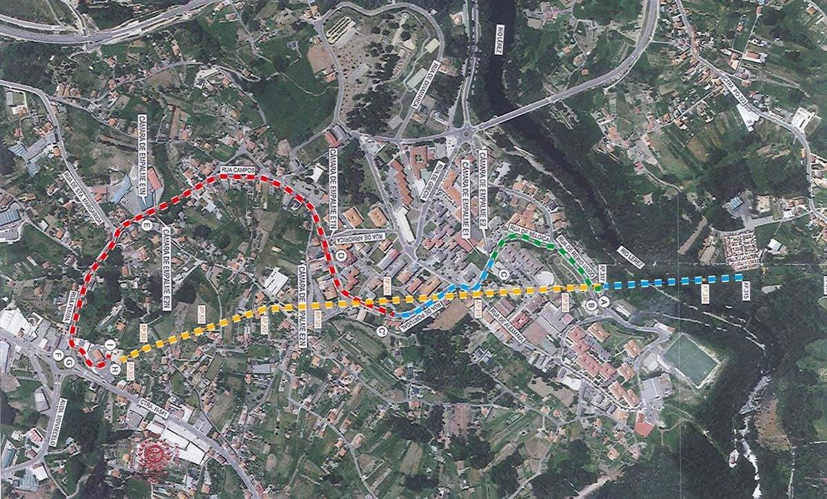 Proxecto de soterramento da liña de alta tensión de Monte Porreiro