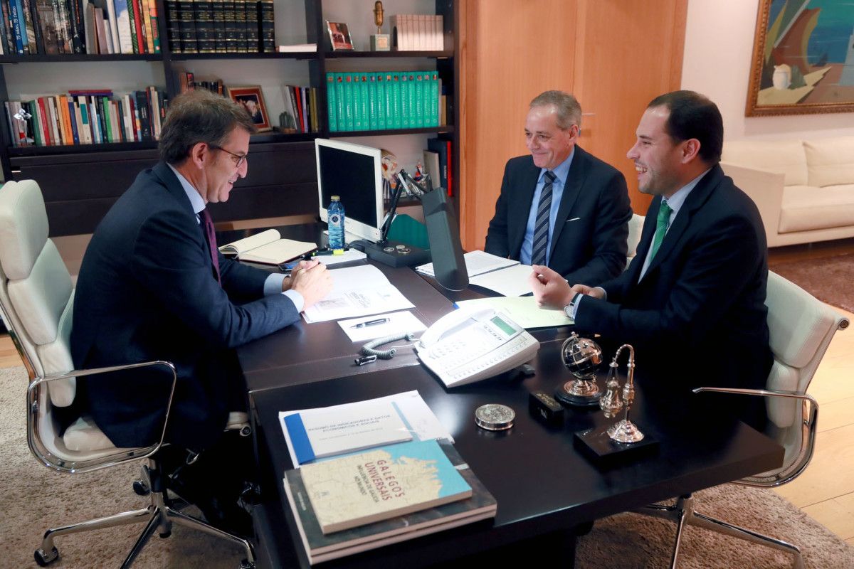 Reunión de Cubela y Balseiros con el presidente de la Xunta